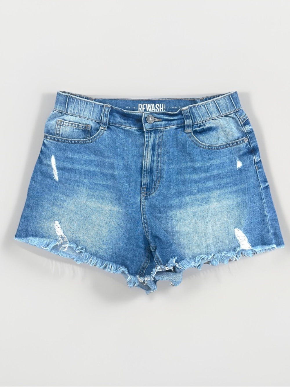 Rewash Cutoff Distressed Denim Jean Shorts Light Blue Size 29
